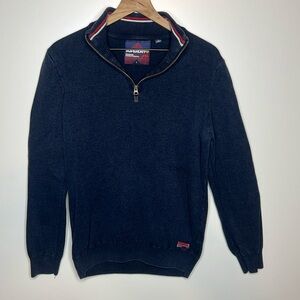 Superdry downhill race Henley jumper Large